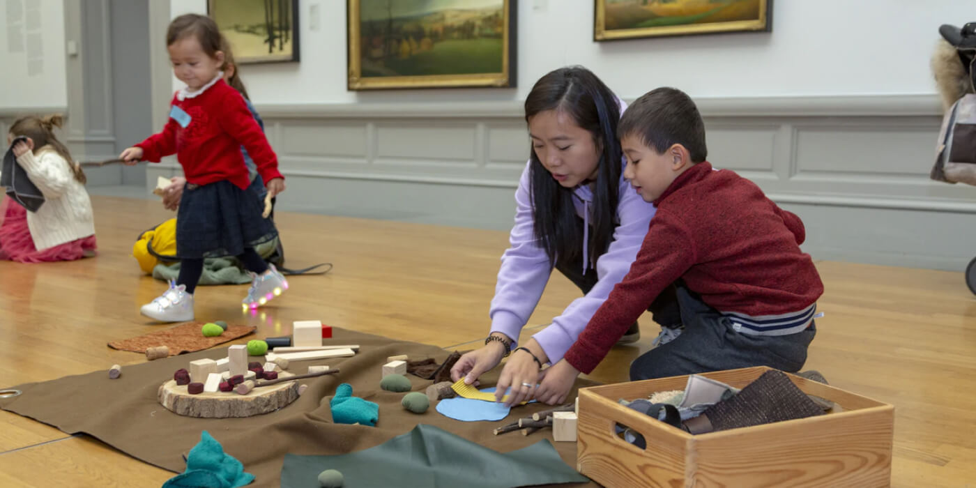 Afbeelding van kinderen in het KMSKA